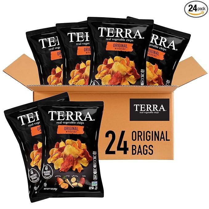 Terra Vegetable Chips with Sea Salt, 1 Oz (Pack of 24)